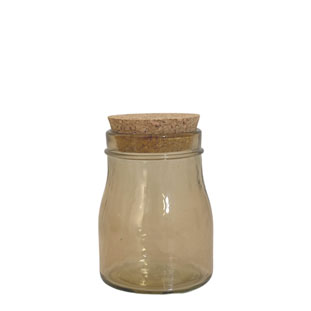 JAR MUSTER BROWN SMALL RECYCLED GLASS