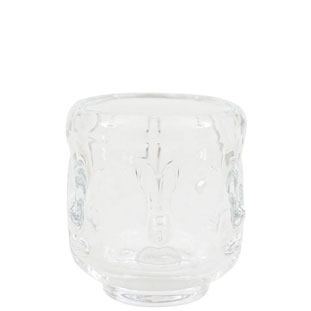 CANDLE HOLDER VISAGE SMALL CLEAR