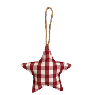 ORNAMENT SIDE STAR RED