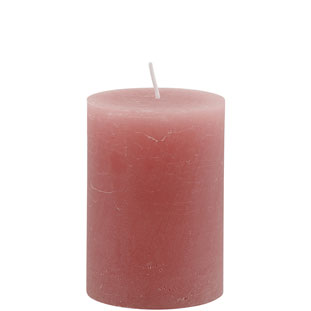 CANDLE 7X10CM PINK 40HR