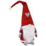 DECORATION SANTA WITH HEARTLY HAT
