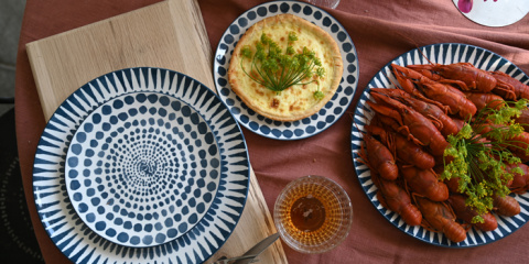 Kräftskiva i augusti