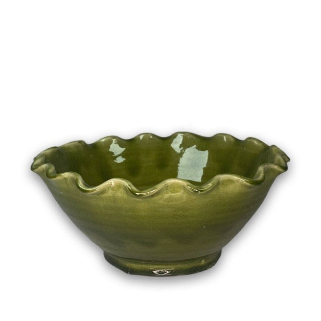 GRACE BOWL WAVY GREEN S i gruppen Dukning / SERVERINGS-TILLBEHÖR / Skålar & Fat hos Miljögården (029560)