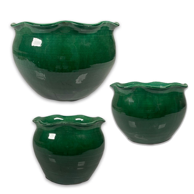 GRACE POT SWIRL EMERALD i gruppen Krukor & Vaser / Utekrukor hos Miljögården (029861)