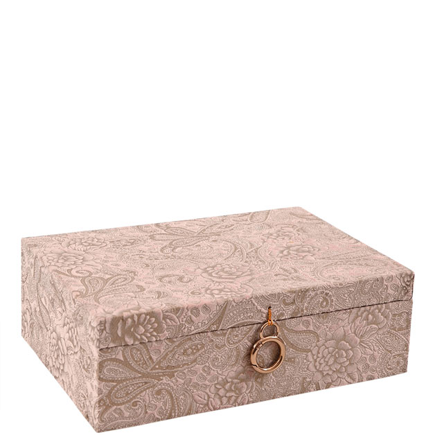 JEWELRY BOX AZAY RECTANGULAR PINK i gruppen Textilier / Galge & Jewelry bag/box hos Miljögården (064220)