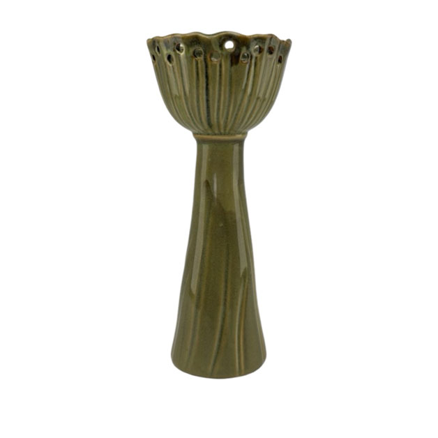 VASE LOTUS GREEN L i gruppen Krukor & Vaser / VASER & KANNOR hos Miljögården (069360)