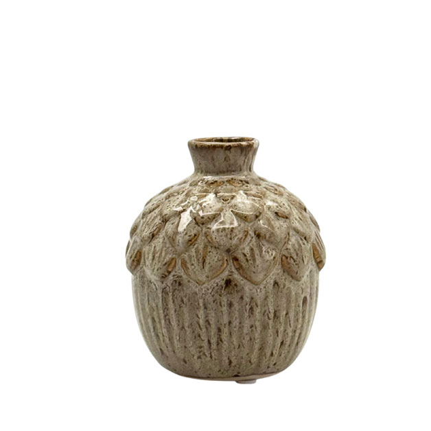 MINI VASE PINJE L BEIGE i gruppen Krukor & Vaser / VASER & KANNOR hos Miljögården (069500-L)