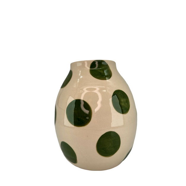 VASE DOTS GREEN i gruppen Krukor & Vaser / VASER & KANNOR hos Miljögården (072260-1)