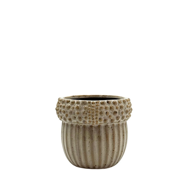 POT ACORN BEIGE S i gruppen Krukor & Vaser / INNEKRUKOR  hos Miljögården (079700-S)