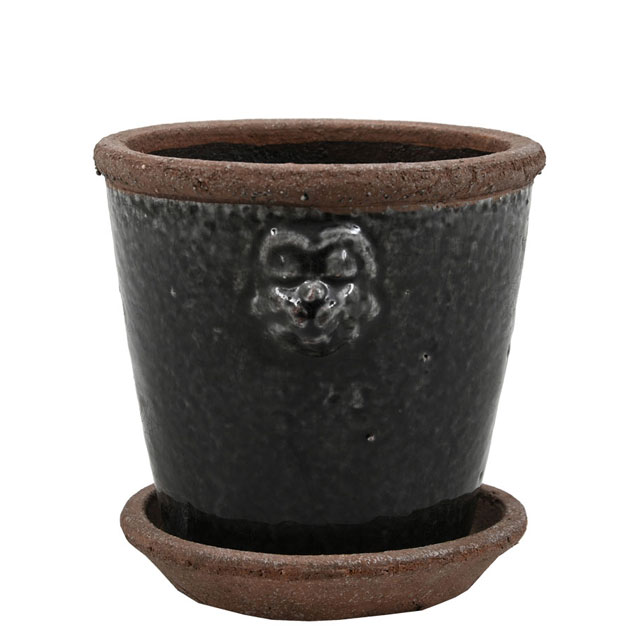 POT LION SMALL BLACK in the group Pots & Vases / Pots at Miljögården (101385)