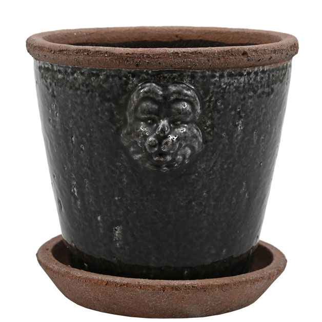 POT LION MEIDUM BLACK in the group Pots & Vases / Pots at Miljögården (101485)