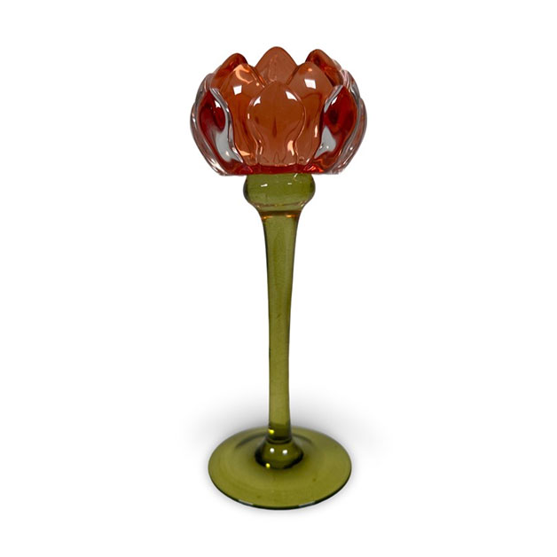 CANDLE HOLDER PROTEA ORANGE L i gruppen Vår/Sommar 25 / VÅR/SOMMAR 25 hos Miljögården (138230)