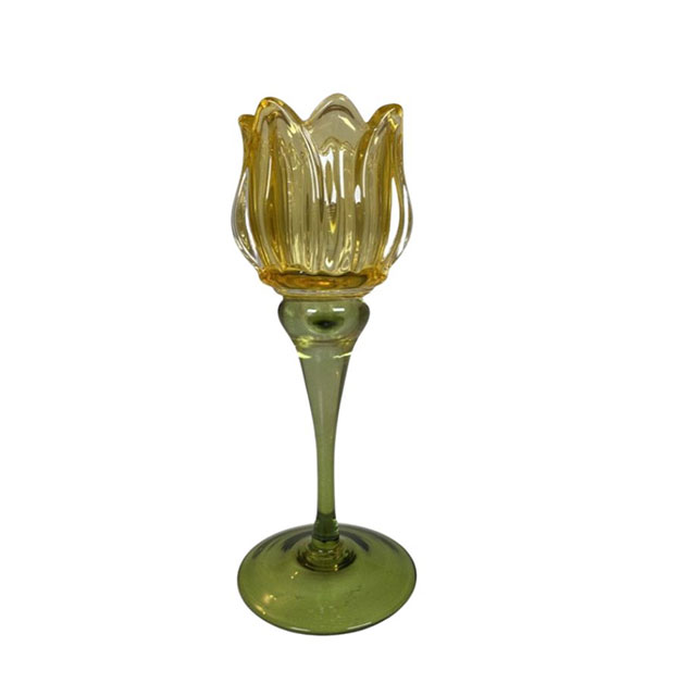 CANDLE HOLDER TULIP SMALL LIGHT-YELLOW i gruppen Säsong / FAVORITER hos Miljögården (140210)