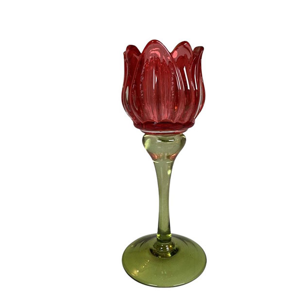 CANDLE HOLDER TULIP RED i gruppen Dekoration / LJUSLYKTOR hos Miljögården (140240)