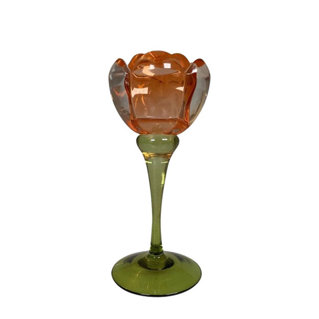 CANDLE HOLDER ROSE ORANGE in the group Decoration / LANTERNS at Miljögården (140330)