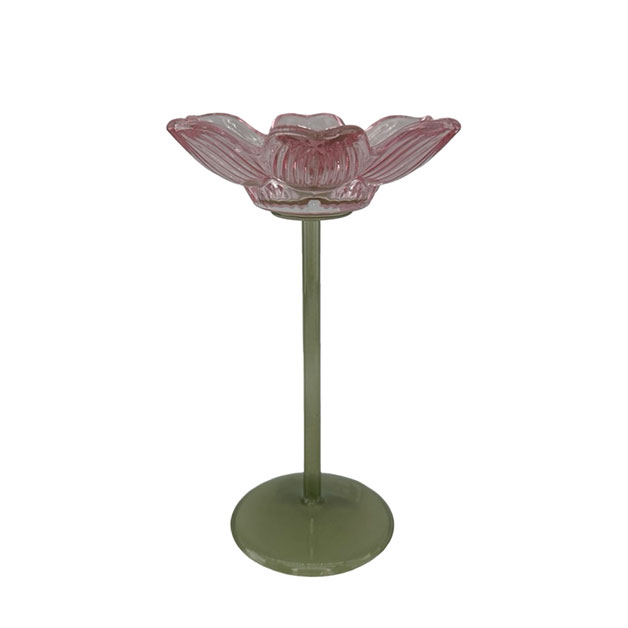 CANDLE HOLDER PETAL PINK L i gruppen Dekoration / LJUSLYKTOR hos Miljögården (149620-L)