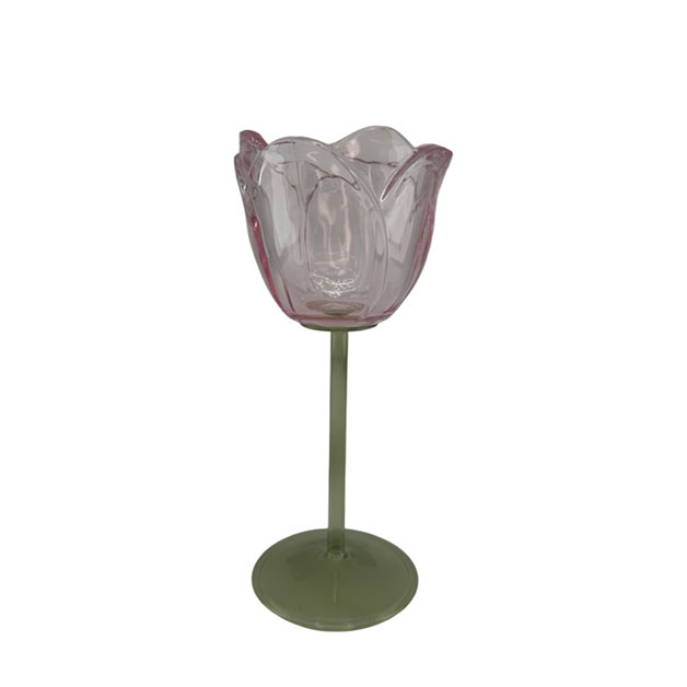 CANDLE HOLDER TULIA PINK S i gruppen Dekoration / LJUSLYKTOR hos Miljögården (149720-S)