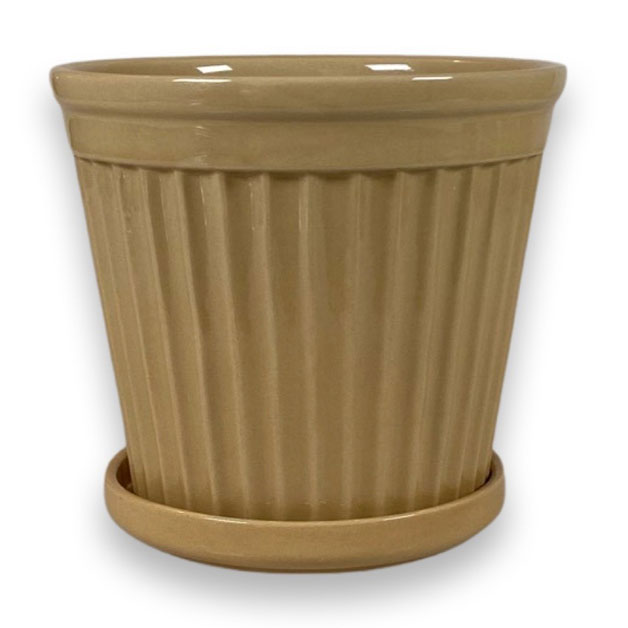 POT TERRA STRIPE GLAZE OAT XLARGE i gruppen Krukor & Vaser / INNEKRUKOR  hos Miljögården (244810)