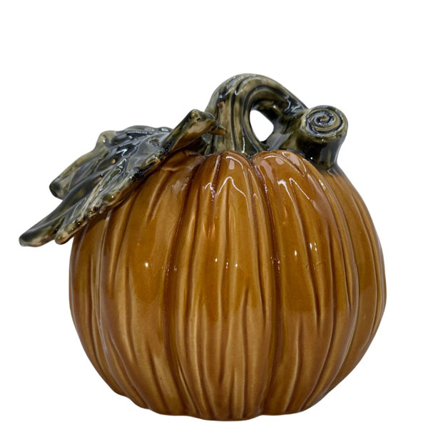 DECORATION PUMPKIN BLISS ORANGE XL i gruppen Säsong / HÖST / Pumpor hos Miljögården (330230-XL)