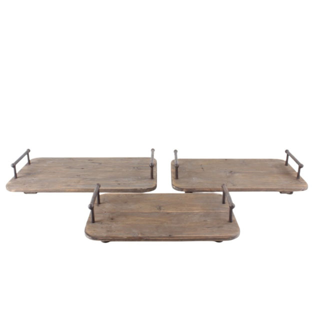 TRAY HANDLE TROYES 3set i gruppen Möbler / MÖBLER/DISPLAY hos Miljögården (350650)