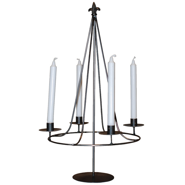 CANDLE HOLDER FRENCH LILY FORGED in the group Season / Christmas / Candle holders & Candle sticks at Miljögården (405585)