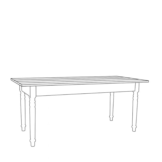 TABLE KRISTINA LIN VALNÖT/RÖDOCRA in the group Furniture / FURNITURE SERIES / Linseed oil at Miljögården (410640)