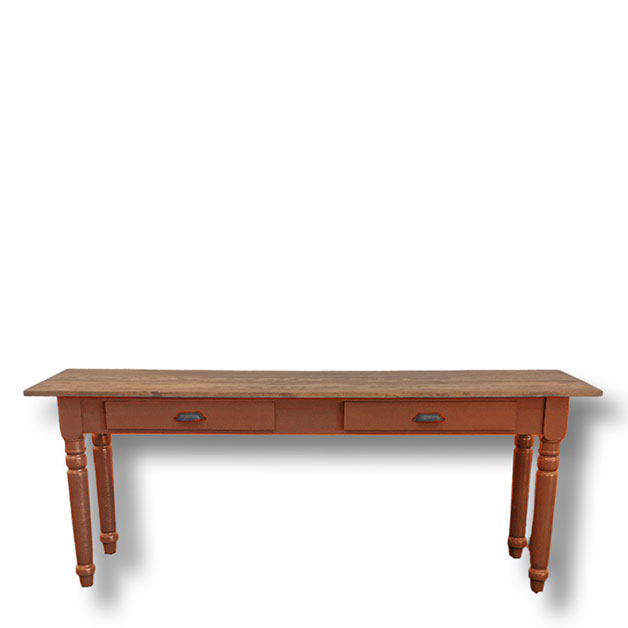 SIDE TABLE KRISTINA LIN VALNÖT/RÖDOCKRA i gruppen Möbler / Möbelserier / Linoljabehandlat hos Miljögården (410740)