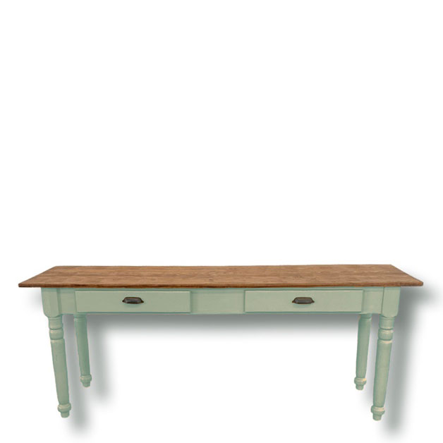 SIDE TABLE KRISTINA LIN VALNÖT/ANTIKGRÖN i gruppen Möbler / Möbelserier / Linoljabehandlat hos Miljögården (410761)