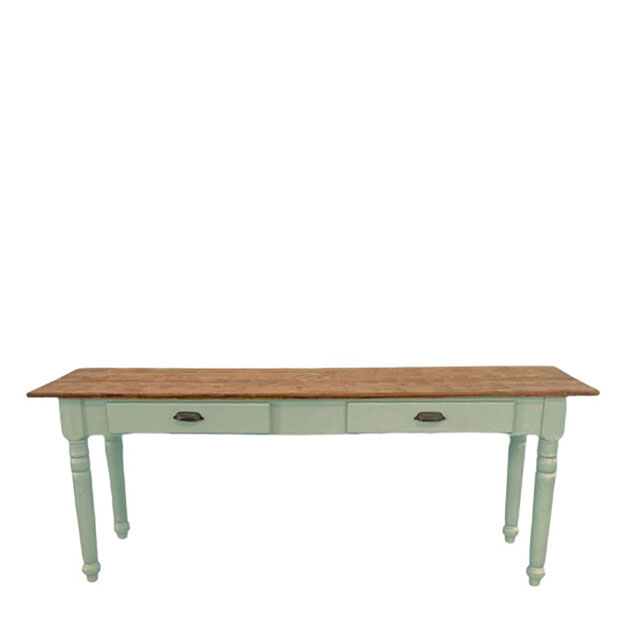 SIDE TABLE KRISTINA LIN VALNÖT/ANTIKGRÖN i gruppen Möbler / MÖBELSERIER / Linoljabehandlat hos Miljögården (410761)