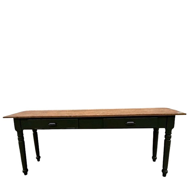 SIDE TABLE KRISTINA LIN VALNÖT/KÖPENHAMNSGRÖN i gruppen Möbler / MÖBELSERIER / Linoljabehandlat hos Miljögården (410765)