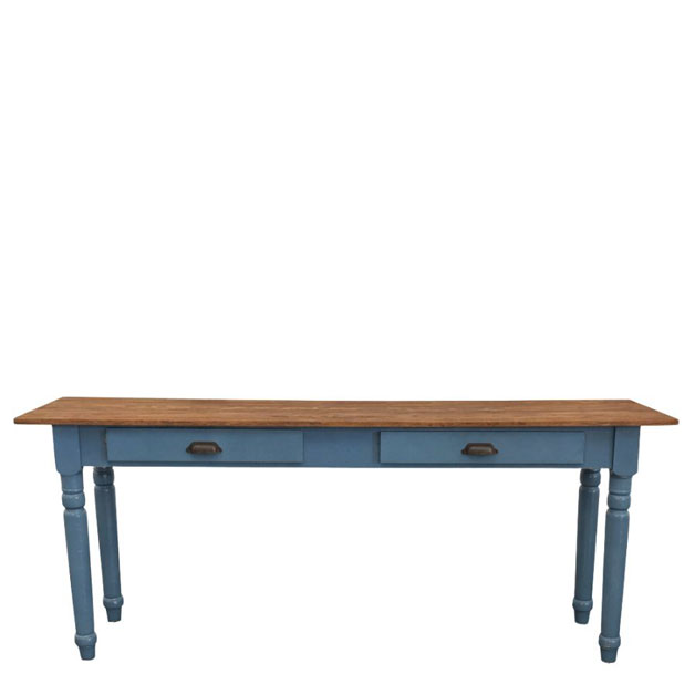 SIDE TABLE KRISTINA LIN VALNÖT/BERGBLÅ in der Gruppe Möbel / MÖBELSERIEN / Leinöl bei Miljögården (410780)