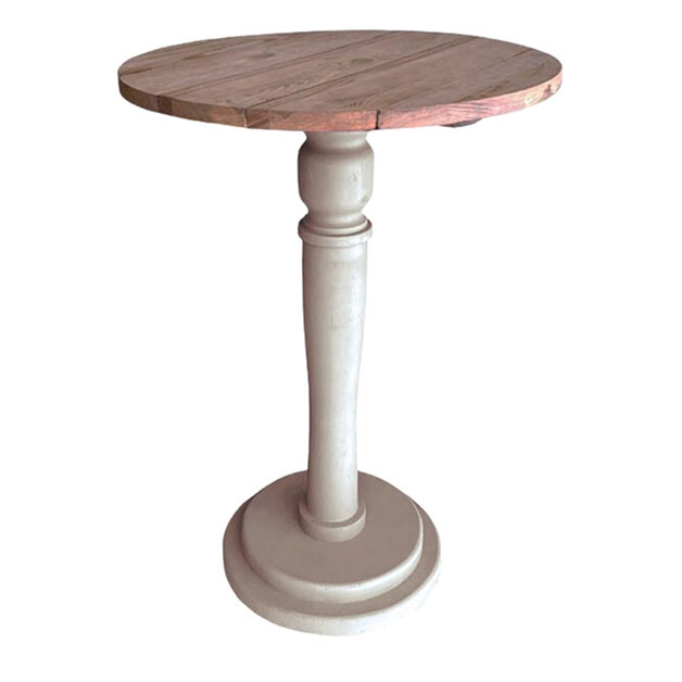 CAFÉ TABLE ELINA LIN VALNÖT/GRÄDDVIT i gruppen Möbler / MÖBELSERIER / Linoljabehandlat hos Miljögården (410808)