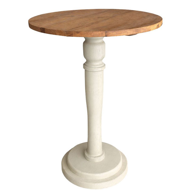 CAFÉ TABLE ELINA LIN VALNÖT/GRÄDDVIT i gruppen Möbler / MÖBELSERIER / Linoljabehandlat hos Miljögården (410808)