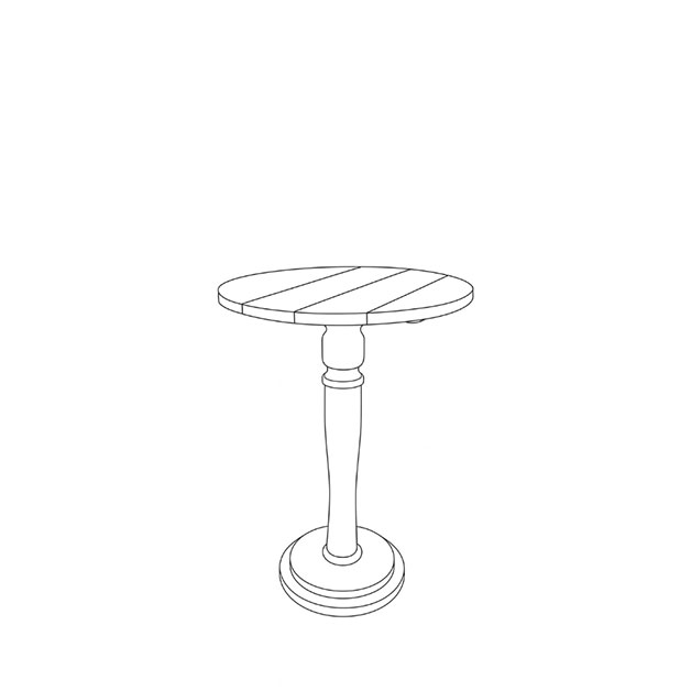 CAFÉ TABLE ELINA LIN VALNÖT/KÖPENHAMNSGRÖN i gruppen Möbler / MÖBELSERIER / Linoljabehandlat hos Miljögården (410865)
