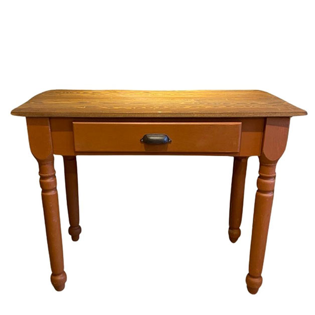 SIDE TABLE SMALL KRISTINA LIN VALNÖT/RÖDOCKRA in the group Furniture / FURNITURE SERIES / Linseed oil at Miljögården (412340)