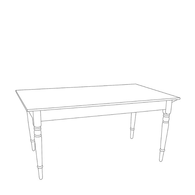 TABLE CHANTI LIN C. LARSSON i gruppen Möbler / MÖBELSERIER / Linoljabehandlat hos Miljögården (412564)