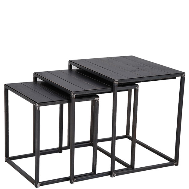 SET OF TABLES SOHO 3/SET BLACK in the group Furniture / Soho at Miljögården (420385)