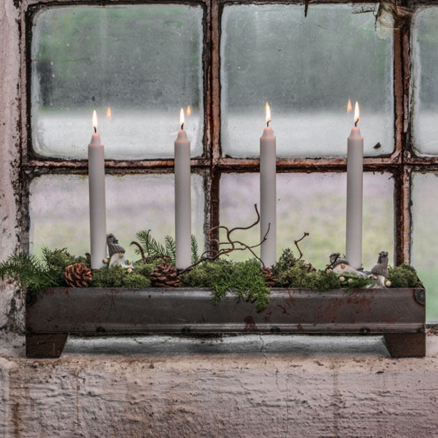 CANDLE HOLDER BRIDGE FORGED SMALL BROWN in the group Season / Christmas / Candle holders & Candle sticks at Miljögården (441291)