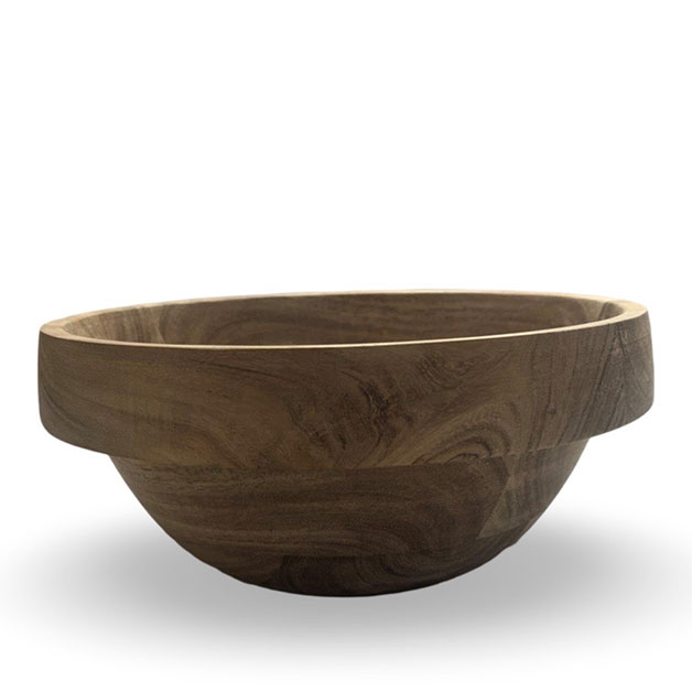 WOODY BOWL RAW L in der Gruppe Tischdekoration / ZUBEHÖRE / Schüsseln & Platten bei Miljögården (533651-L)