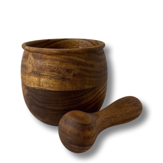 WOODY MORTAR & PESTLE nr2 in the group Table Setting / Serving accessories / Serving & deco at Miljögården (537350)