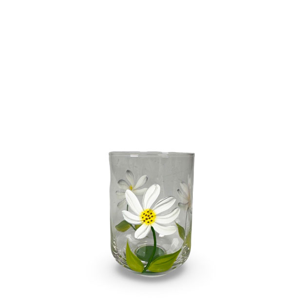 HANDPAINTED GLASS BLOOMY WHITE in der Gruppe Sommer  / FRÜHLING/SOMMER bei Miljögården (595700)