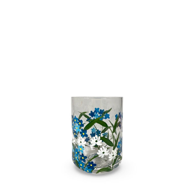 HANDPAINTED GLASS BLOOMY BLUE i gruppen Sommar / VÅR/SOMMAR 25 hos Miljögården (595780)