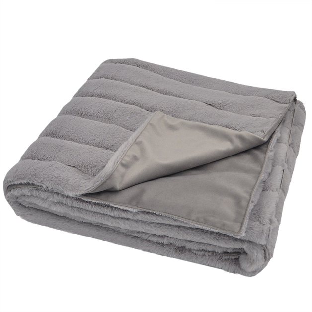 THROW SOFTY GREY 140X170 i gruppen Textilier / Plädar hos Miljögården (662801)