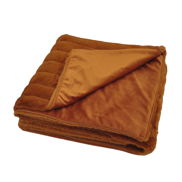 THROW SOFTY ORANGE 140X170 i gruppen Textilier / Plädar hos Miljögården (662832)