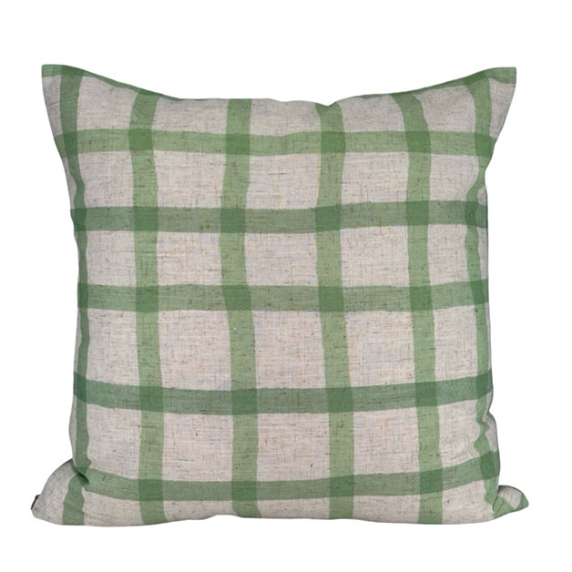 CUSHION COVER PATCH GREEN i gruppen Textilier / KUDDFODRAL / Mönstrade fodral hos Miljögården (689660)