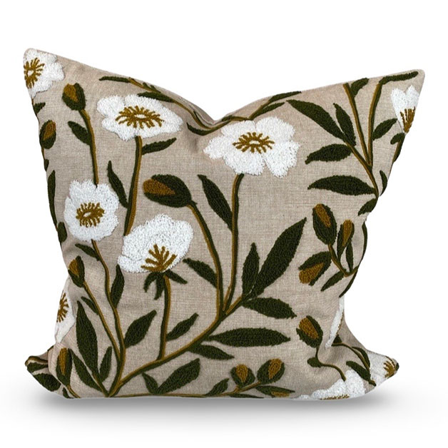 CUSHION COVER GERBERA i gruppen Textilier / Kuddfodral / Broderade kuddfodral hos Miljögården (719150)