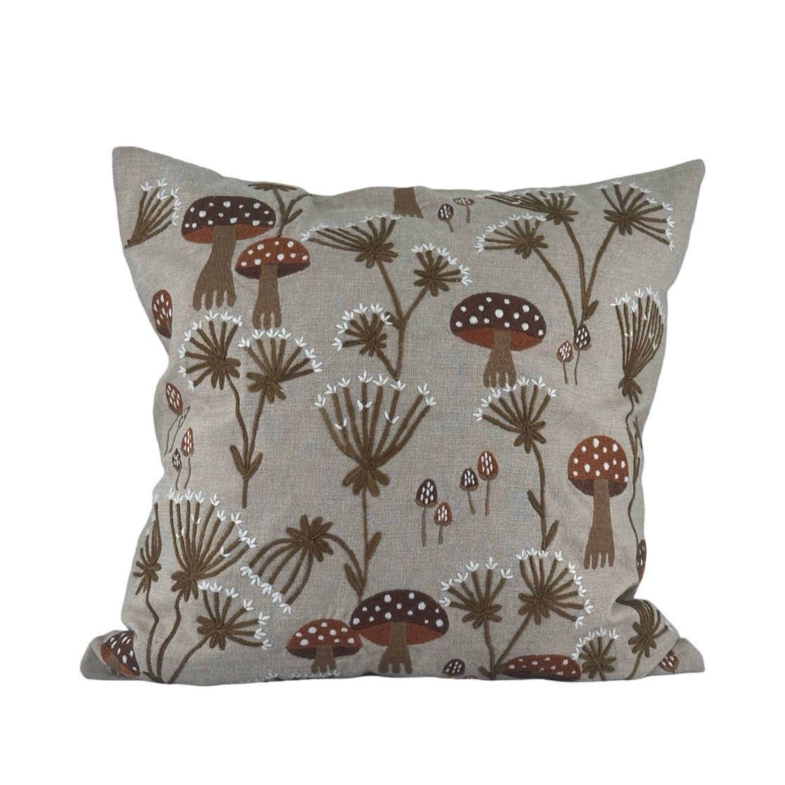 CUSHION COVER AMANITA i gruppen Textilier / KUDDFODRAL / Broderade kuddfodral hos Miljögården (722550)