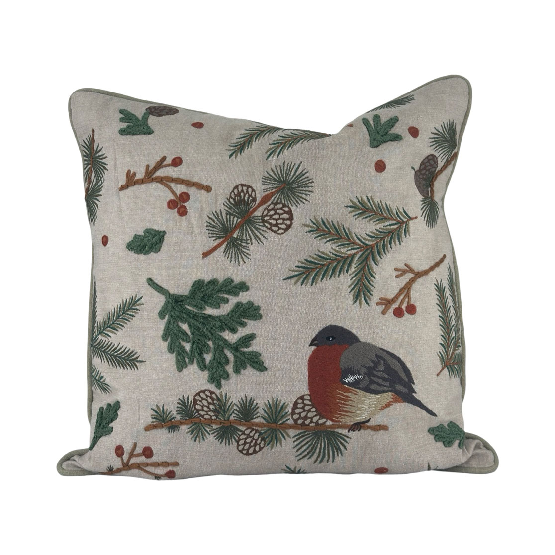 CUSHION COVER ERITHACUS i gruppen Textilier / KUDDFODRAL / Broderade kuddfodral hos Miljögården (722750)