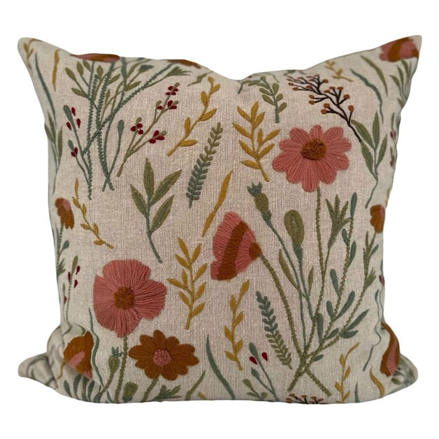 CUSHION COVER BACEA i gruppen Textilier / KUDDFODRAL / Broderade kuddfodral hos Miljögården (724488)