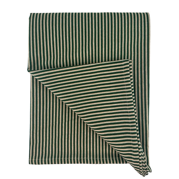 TABLE CLOTH STRIPE GREEN i gruppen Textilier / DUKAR hos Miljögården (725460)
